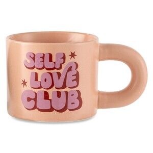 Thyme & Table "Self Love Club" Ceramic Mug Stoneware Coffee Inspired Collection
